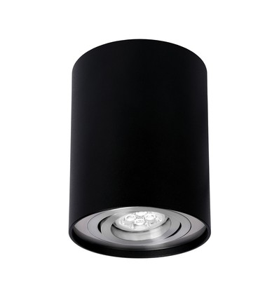 Chloe GU10 IP20 Rund Svart/Silver Justerbar Spot uten ljuskälla