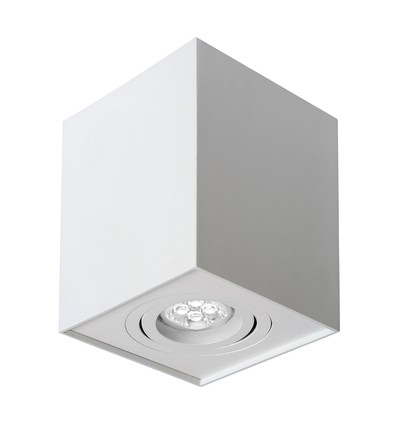 Chloe GU10 - IP20, fyrkantig, vit, justerbar spotlight, utan ljuskälla