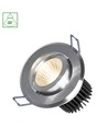 Fiale II LED spot 6W, COB 38°, 230V, kallvit, borstad aluminiumring