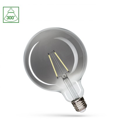 E27 4,5W LED globelampa - G125, 4000K, 320lm, 300° ljusspridning