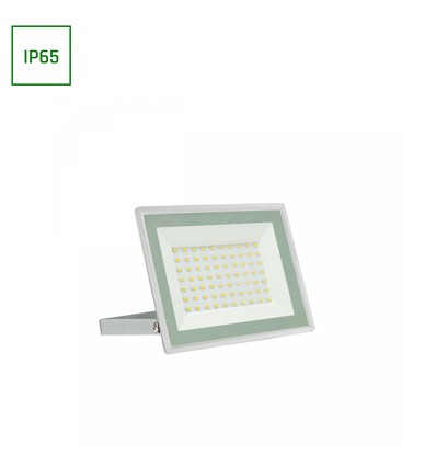 50W strålkastare - IP65, vit, arbetslampa, varmvit, 18x14x2.7cm