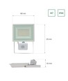 NOCTIS LUX 3 STRÅLKASTARE 50W 230V IP44 180x215x53mm VIT med PIR-sensor