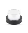 V-Tac 7W LED svart vägglampa - Rund, IP65 utomhusbruk, 230V, inkl. ljuskälla