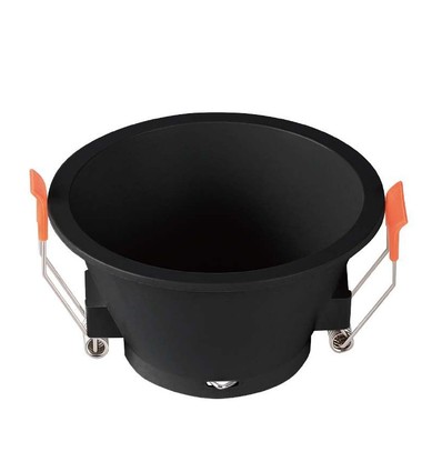 MR16 eller GU10 Downlight, bländfri - Utan ljuskälla, svart, Hål: Ø8,3 cm, Mått: Ø9,3 cm