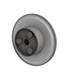 Spectrum Ø18cm CCT vägglampa - 12W, 3 ljusfärger, IP44 utomhus, grå, 230V