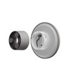 Spectrum Ø12cm CCT vägglampa - 9W, 3 ljusfärger, IP44 utomhus, grå, 230V