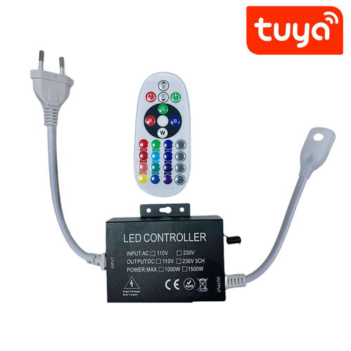 230V RGB WIFI Smart Home CLIP-ON controller - Inkl. ändpropp, till 230V, minnesfunktion, 100 m