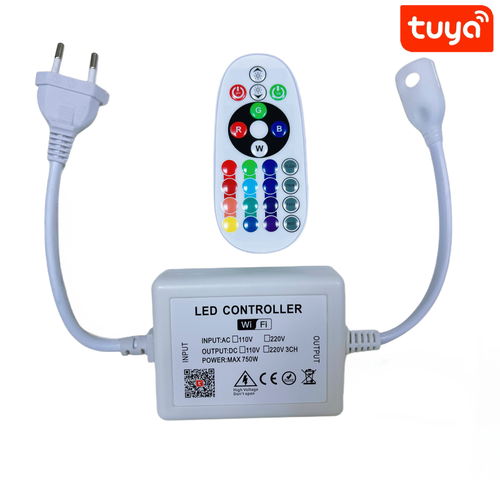 230V RGB WIFI Smart Home CLIP-ON controller - Inkl. ändpropp, till 230V, minnesfunktion, 50 m