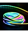 5m RGBIC Neon Flex komplett set 7x14 neonflex - USB, Bluetooth-app, fjärrkontroll