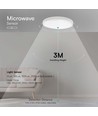 18W LED-sensorlampa - IP20 inomhus, Samsung LED-chip, mikrovågssensor, inkl. ljuskälla
