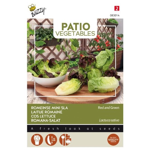 Lagertömning: Patio veggies, cos sallad röd och grön