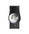 GU10 vägglampa med strömbrytare - vägglampa utan ljuskälla, 230V, IP20, Ø55x100mm, svart, rund, spektrum
