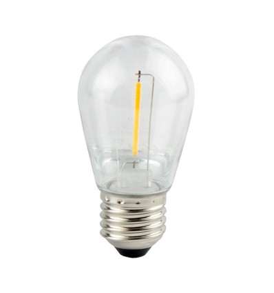 Filament ST45 LED-lampa E27 på 1W i 2700K - Klar
