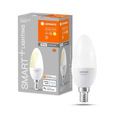 Outlet: LEDVANCE SMART+ WiFi E14 LED Kronljus 4,9W 2700K