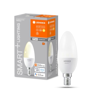 Outlet: LEDVANCE SMART+ WiFi E14 LED Kronljus 4,9W 2700K
