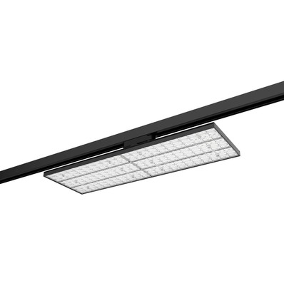 60W 3-fas Shoplight - 166lm/W, 90 graders spridning, Svart, LED board, butiksbelysning