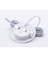 LEDlife Cabi68 köksbelysning - Hål: Ø5,5 cm, Mål: Ø6,8 cm, RA91, matt vit, 2,5W, 12V DC