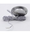 LEDlife Cabi68 köksbelysning - Hål: Ø5,5 cm, Mål: Ø6,8 cm, RA91, borstad stål, 2,5W, 12V DC