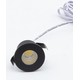 LEDlife Focu38 möbelspot infällning RA92 - Hål: Ø3,5 cm, Mått: Ø3,8 cm, Svart, 2W, 12V DC
