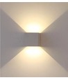 V-Tac 12W LED grå vägglampa - Kvadrat, justerbar spridning, IP65 utomhusbruk, 230V, inkl. ljuskälla