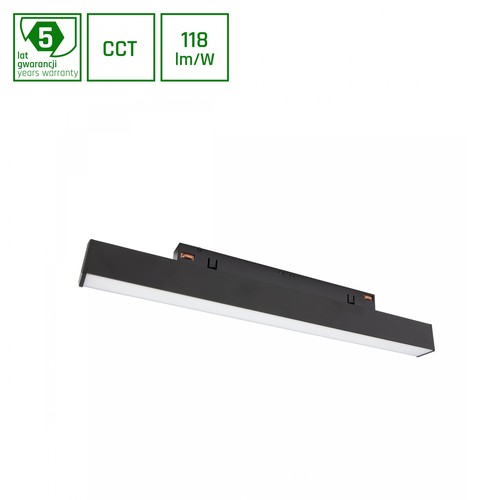 SHIFT CCT - Line S 8W - Skenspott 304x23x42mm, 100°, Svart, CCT Switch