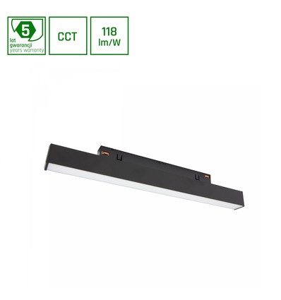 SHIFT CCT - Line S 8W - Skenspott 304x23x42mm, 100°, Svart, CCT Switch