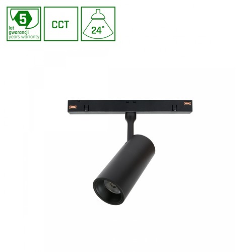 SHIFT CCT Spot M - Skensystem 44x157x178mm, 10W, 24°, Svart, CCT Switch