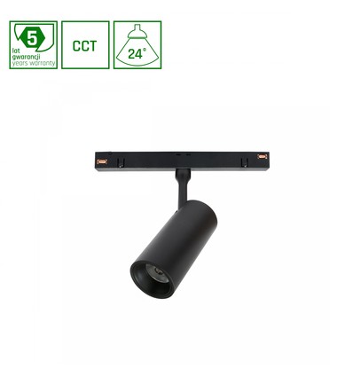 SHIFT CCT Spot M - Skensystem 44x157x178mm, 10W, 24°, Svart, CCT Switch