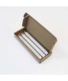3-pack vita LED-stearinljus, flameffekt - Ø2,2cm, Höjd: 24,5cm, kronljus, fungerar inkl. fjärrkontroll, timer, batteri