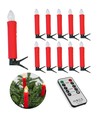 10-pack LED-julbelysning inkl. fjärrkontroll - Batteri, timerfunktion, trådlös, hållare för julgran