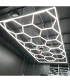 Hexagon LED 14 fält + ram komplett set - RA95, 591W, inklusive strömanslutning