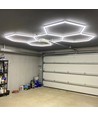 168W RA95 Hexagon LED 5 fält komplett set - Inkl. strömanslutning