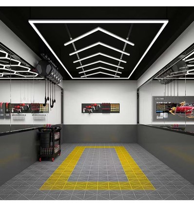 LED-ljusgaller + ram komplett set - RA95, 384W, inklusive strömanslutning
