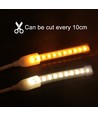 5 m vattentät Ridbana strip (Typ X-2) - 230V, IP67, 1300lm/m, 10W/m, kan klippas var 10cm