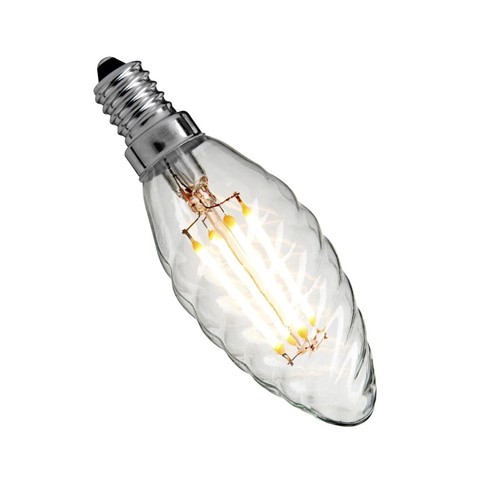 Deluxe E14 Tvinnad LED kronljus 3W 2200K Ra95 Dimbar