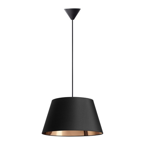 Isabella Campo Ø45 Pendel Lampa E27 i Svart/Koppar - Nielsen Light