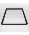 Hög ram för 60x60 LED-panel - Monteringssats, svart kant