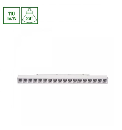 SHIFT Basic - Galler med Linjär Lampa, 330mm, 18W, 2700K, Vit