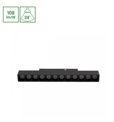 SHIFT Basic Linjär Armatur 12W - Galler S, 220mm, 4000K, Svart