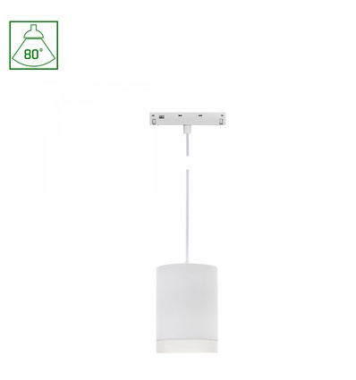 SHIFT Basic - Hangit armatur hängande, 55x95mm (1100mm tråd), 7W, 2700K, vit