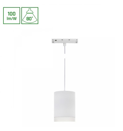 SHIFT Basic - Hangit armatur upphängd 55x95mm (1100mm wire), 7W, 4000K, vit