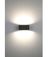 Outlet: LUTEC Gemini Utomhus LED Vägglampa 10,5W 3000K Upp/Ned i Antracitgrå