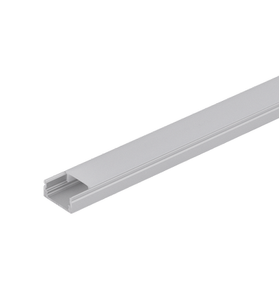 Aluminiumprofil Flat till LED-strip, 2 meter lång - 8 mm hög