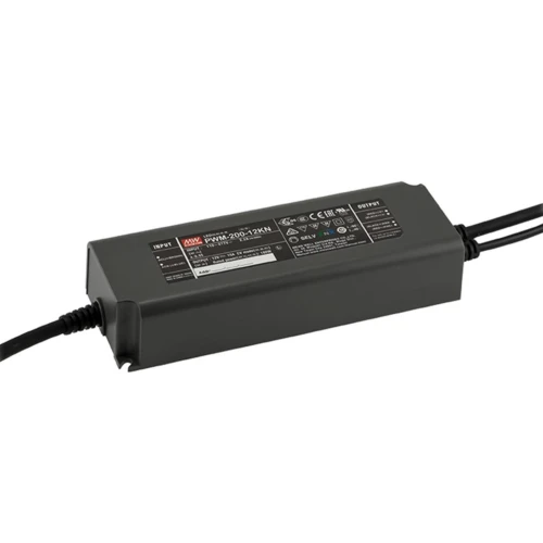 Meanwell 200W / 24V DC dimbar strömförsörjning DALI2 - 8.33A, IP67, DALI-gränssnitt + push dim