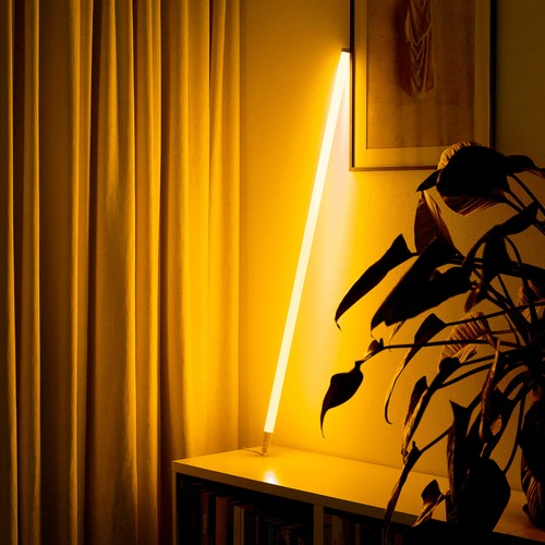 120cm Neon Tube LED Gul - Designerrör, inkl. sladd