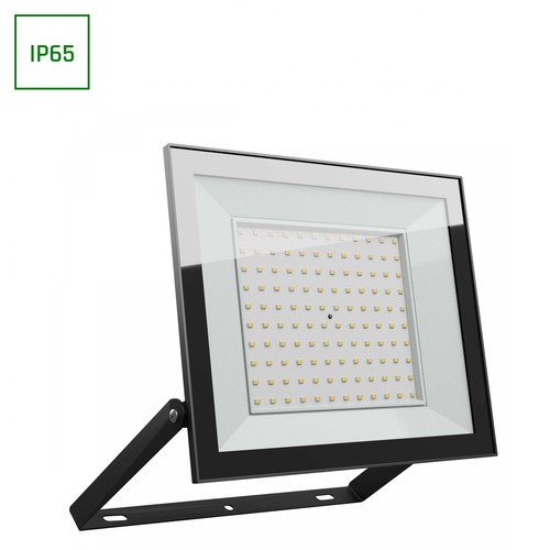 Noctis Lux 4 strålkastare 100W - neutral vit, 230V, IP65, 251x207x26mm, svart