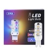 2 st. RGBW LED-lampa - 2W, inkl. RF-fjärrkontroll, G9, 230V