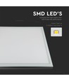 V-Tac 60x60 LED panel - 45W, UGR19, 4830lm, vit kant