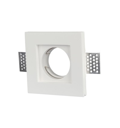 GU10 gipslampa - Fyrkantig, vit