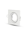 GU10/MR16 Fyrkantig downlight - Utan ljuskälla, IP20, Hål: 7,4x7,4 cm, Mått: 9,9x9,9 cm